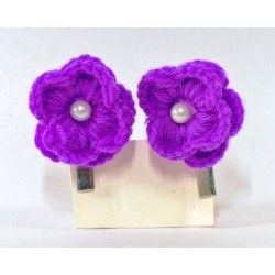 crochet hair clips