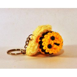 Crochet Bee Keychain